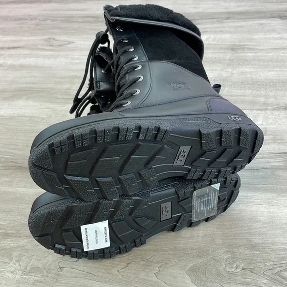 🍁UGG🍁 BUTTE II TOGGLE TALL BLACK CWR KIDS WINTER WATER PROOF TALL BOOTS - Picture 10 of 15